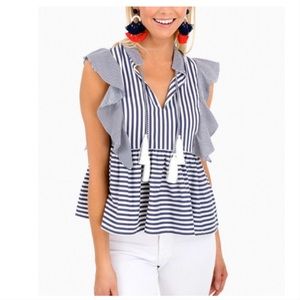 Marie Oliver Denim Stripe Becca Top